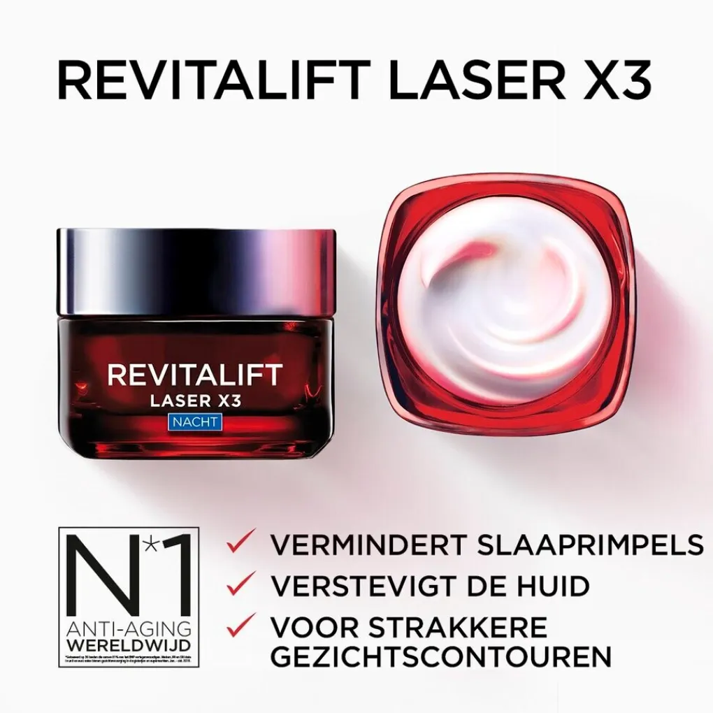 L'Oreal Paris Nachtcreme>L'Oréal Paris Revitalift Laser Anti-Rimpel Nachtcrème