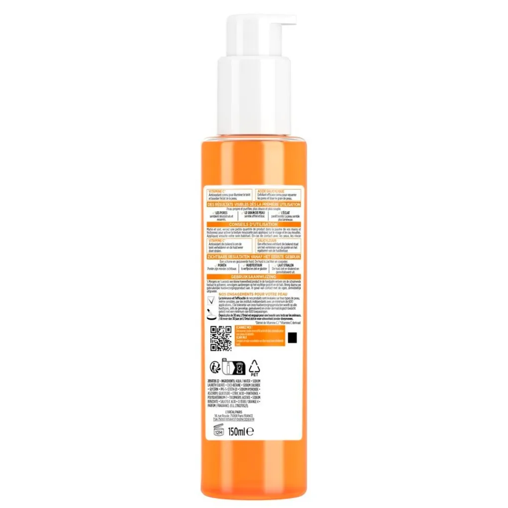 L'Oreal Paris Gezichtsreiniging>L'Oréal Paris Revitalift Vitamine C Schuimende Reinigingscrème