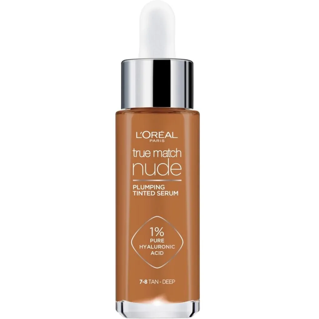 L'Oreal Foundation>L'Oréal Paris True Match Nude 7-8 Tan Deep Plumping Tinted Serum