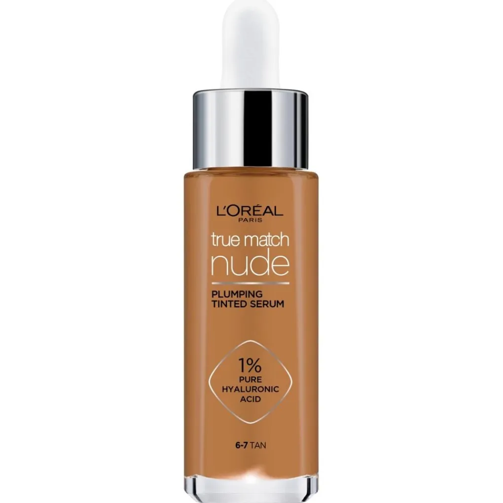 L'Oreal Foundation>L'Oréal Paris True Match Nude 6-7 Tan Plumping Tinted Serum