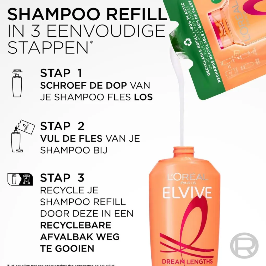 Elvive Shampoo Navulling|Shampoo>L'Oreal Paris Dream Lengths Shampoo Refill