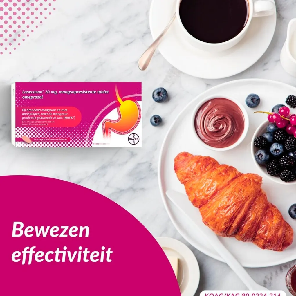 Losecosan Maag- En Of Darm>Maagsapresistente Tabletten
