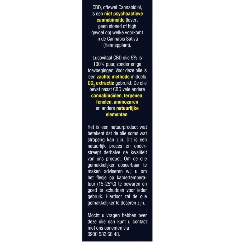 Lucovitaal Cbd>CBD 5% Olie