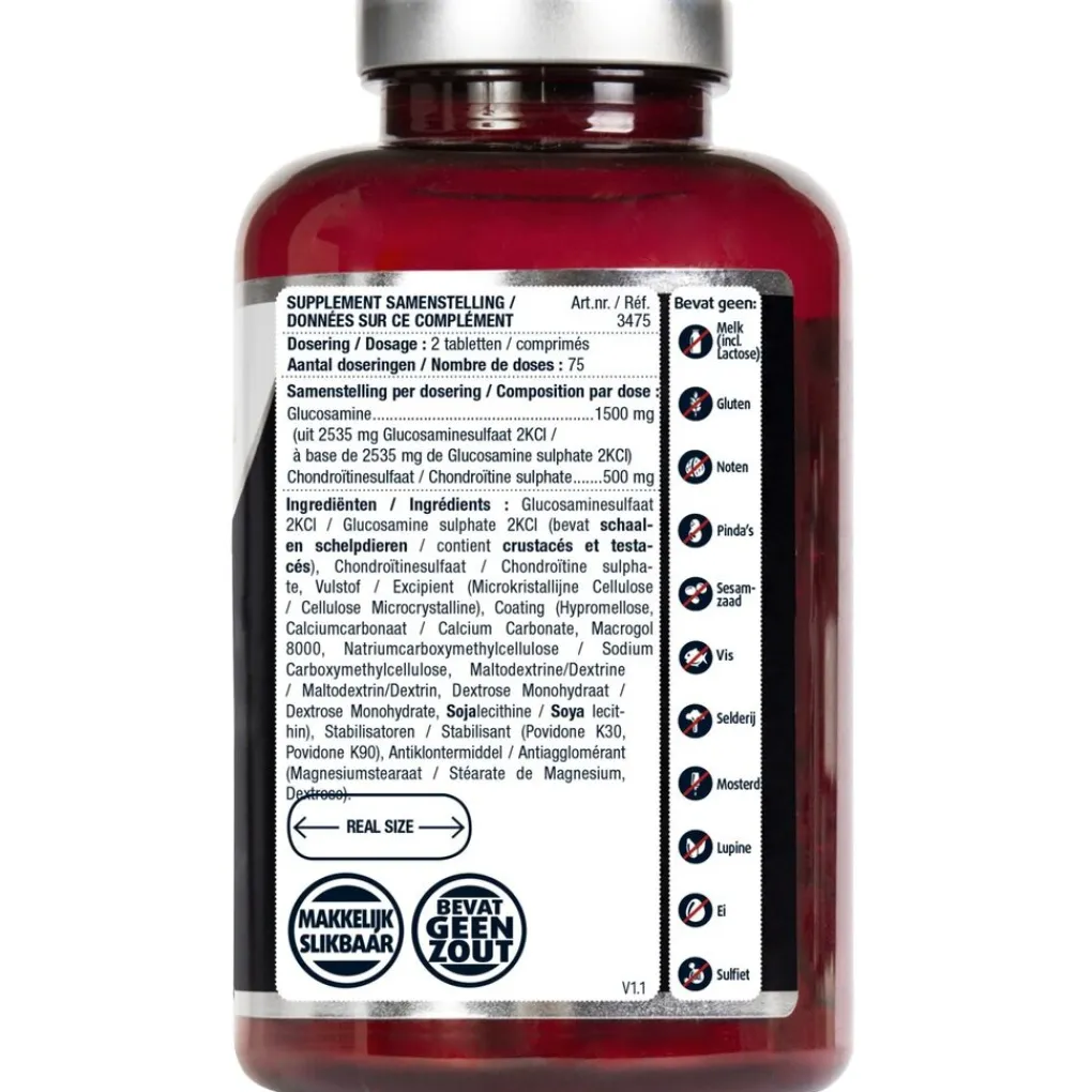 Lucovitaal Glucosamine>Glucosamine Chondroitine 1500/500mg Tabletten