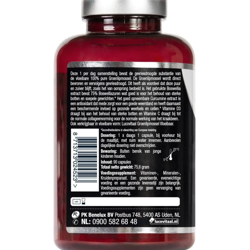Lucovitaal Groenlipmossel>Groenlipmosselcomplex Capsules