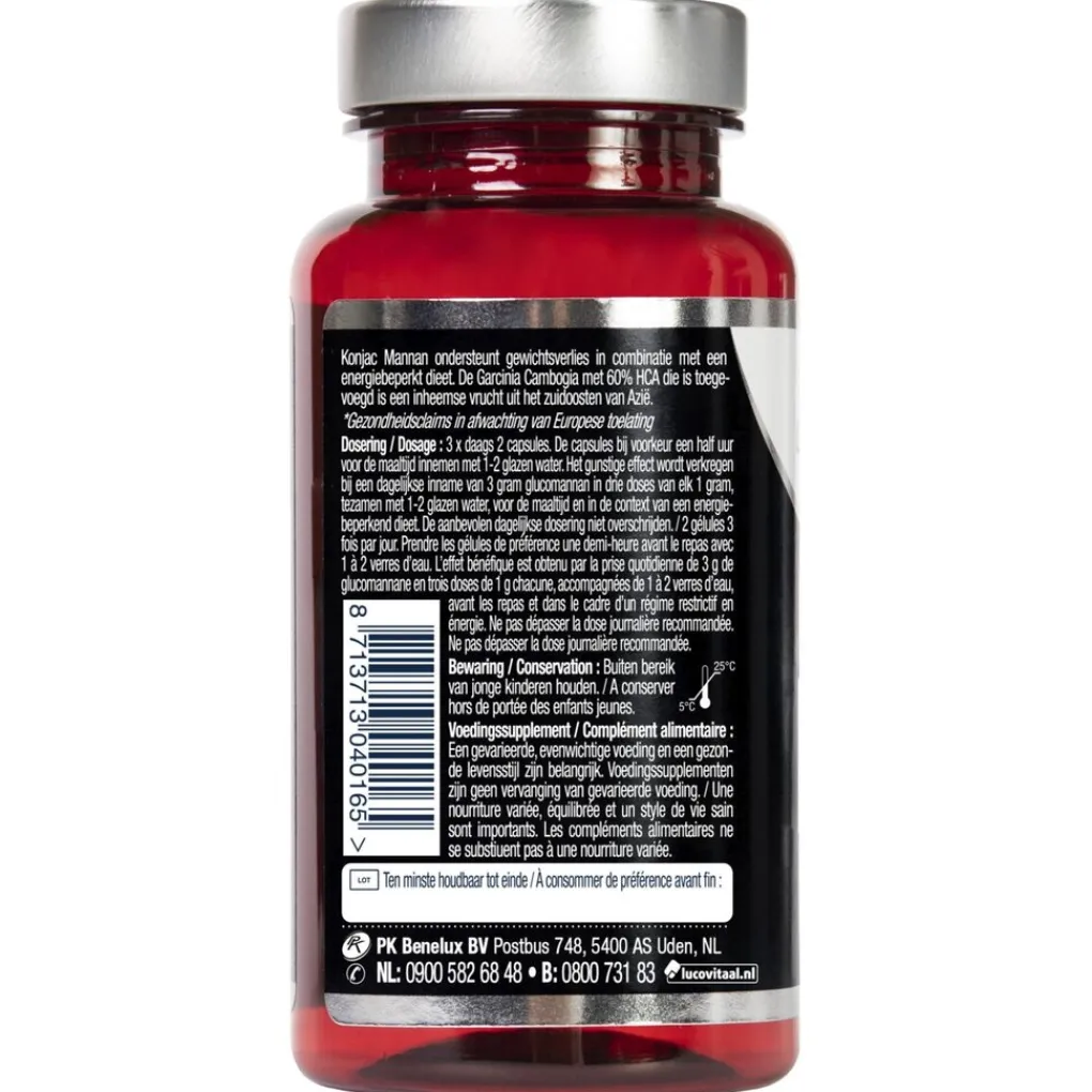 Lucovitaal Afslanksupplementen>Ideaal Gewicht Konjac Mannan Garcinia Cambogia Capsules