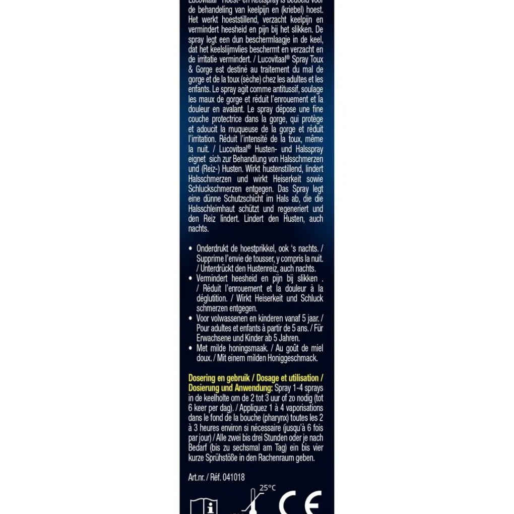 Lucovitaal Luchtwegen>Keel- & Hoestspray