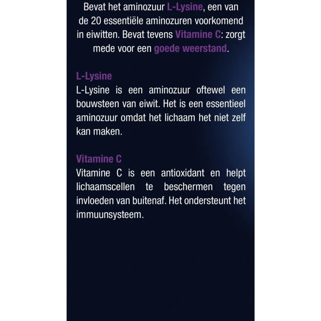 Lucovitaal Overige Supplementen>L-Lysine Tabletten