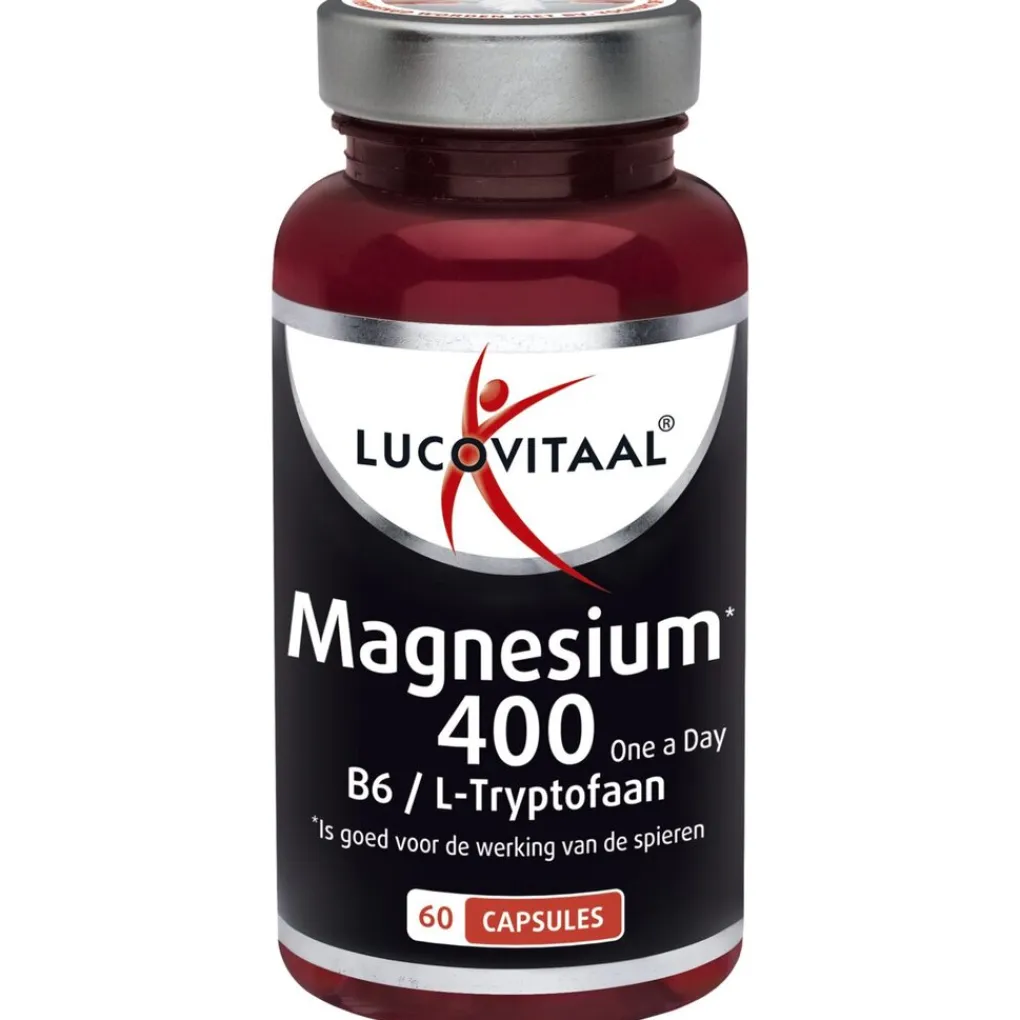 Lucovitaal Mineralen>Magnesium 400 B6/L-Tryptofaan Capsules
