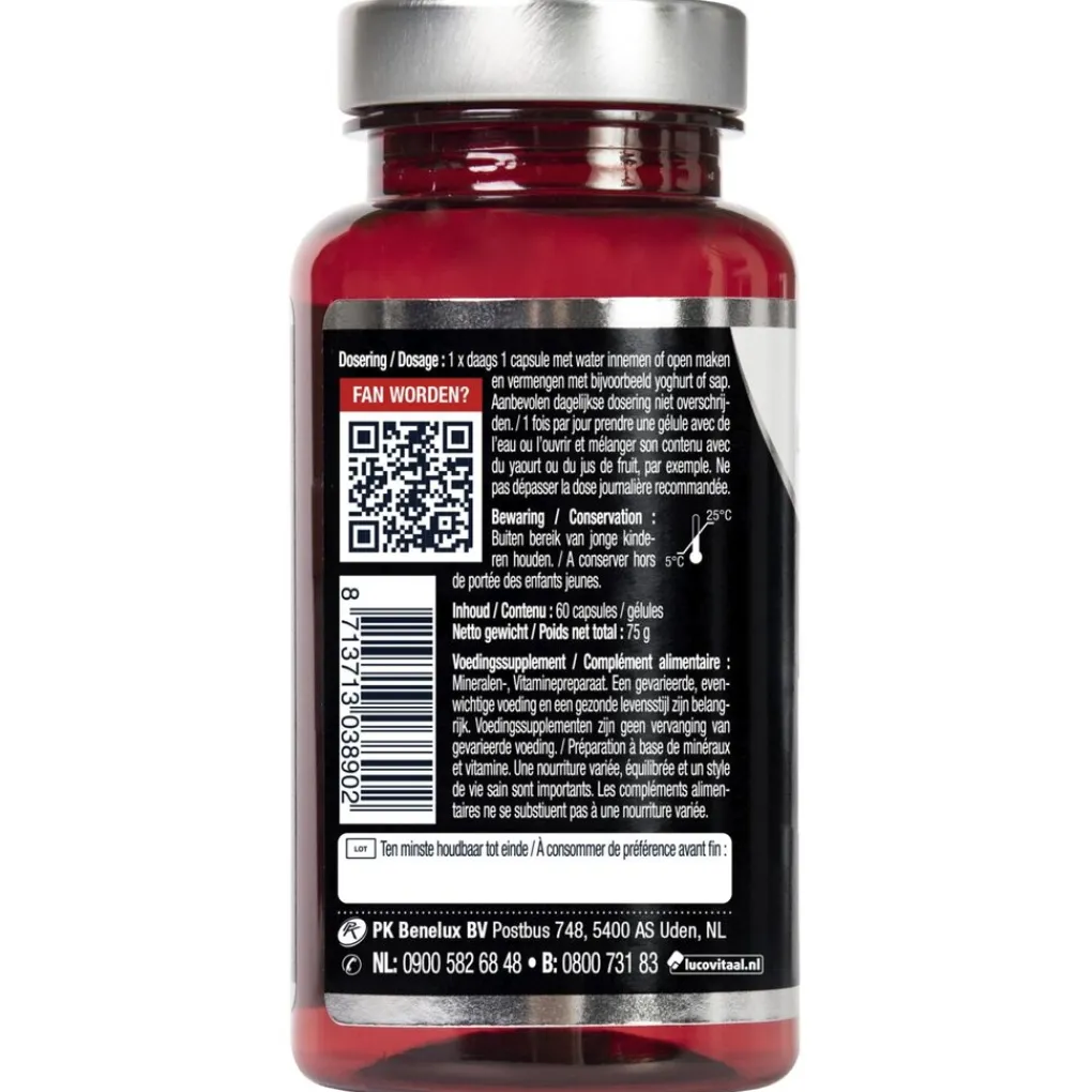 Lucovitaal Mineralen>Magnesium 400 B6/L-Tryptofaan Capsules