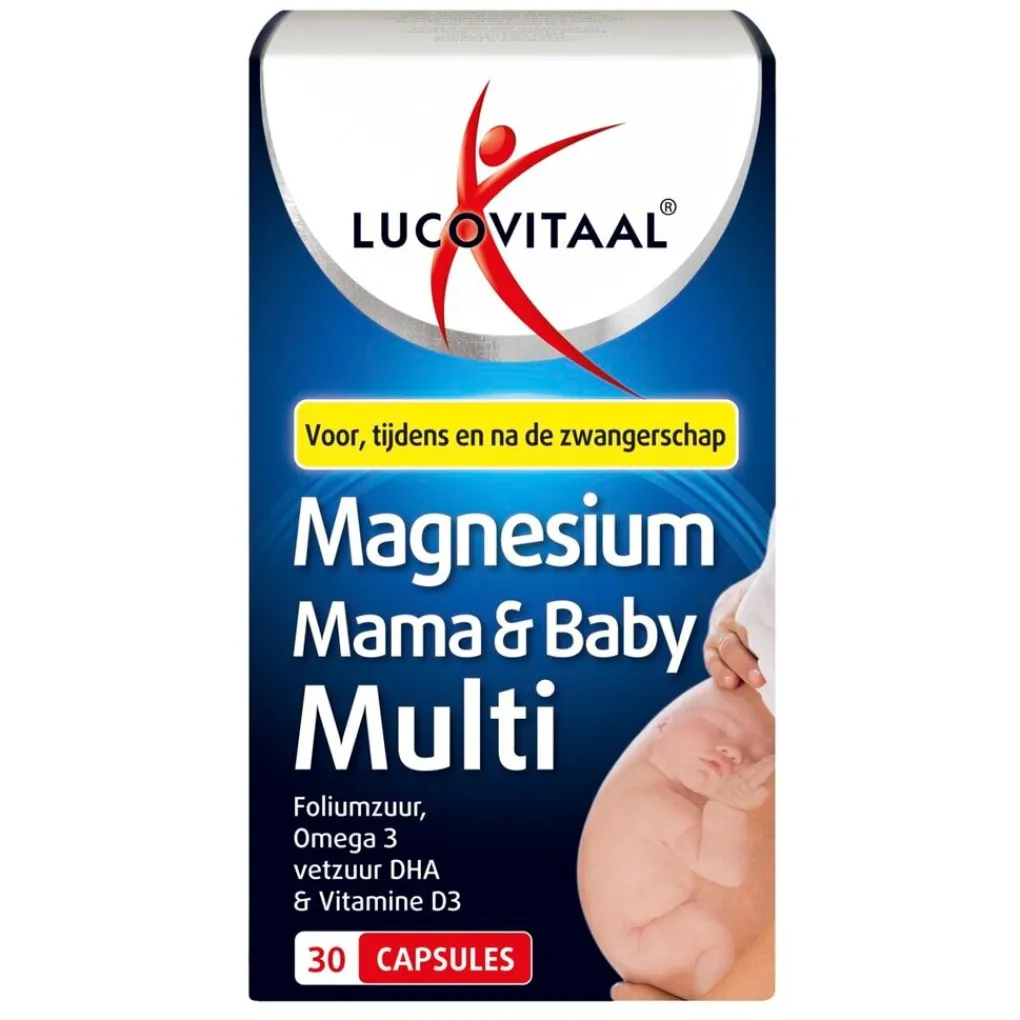 Lucovitaal Foliumzuur|Zwangerschapssupplementen>Magnesium Mama & Baby Multi Capsules