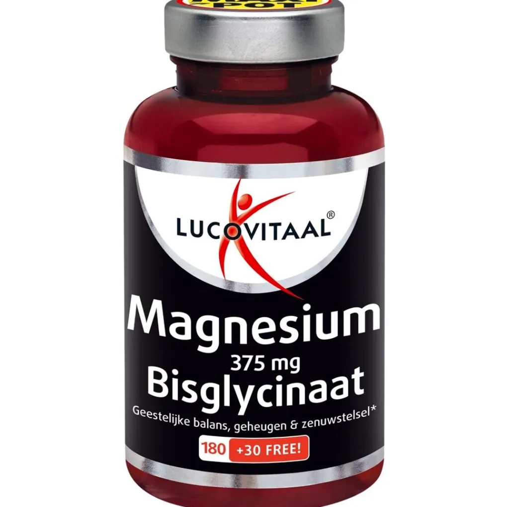 Lucovitaal Mineralen>Magnesium 375mg Bisglycinaat Tabletten