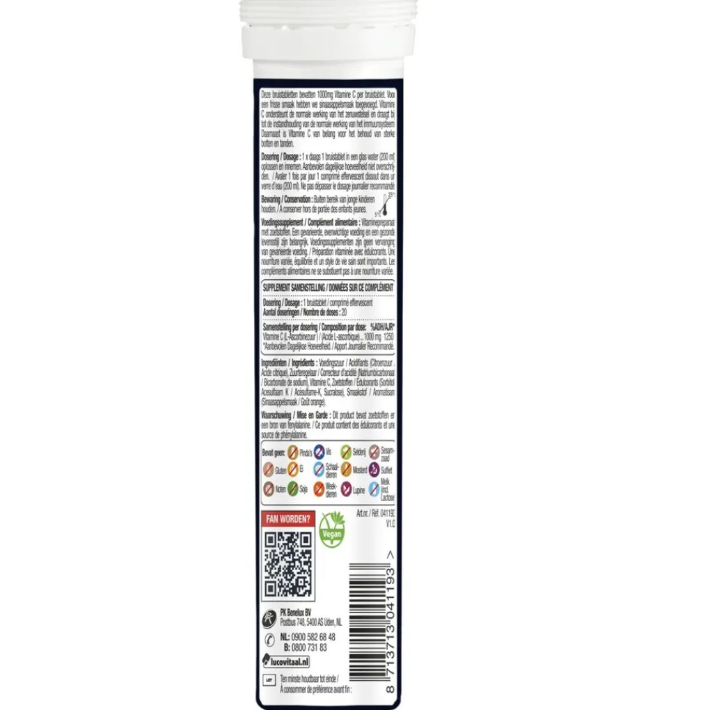 Lucovitaal Mineralen>Magnesium 400mg Citraat Bruistabletten