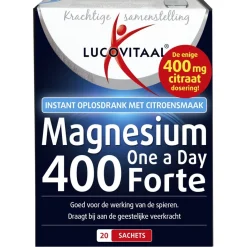 Lucovitaal Mineralen>Magnesium 400mg Forte Sachets