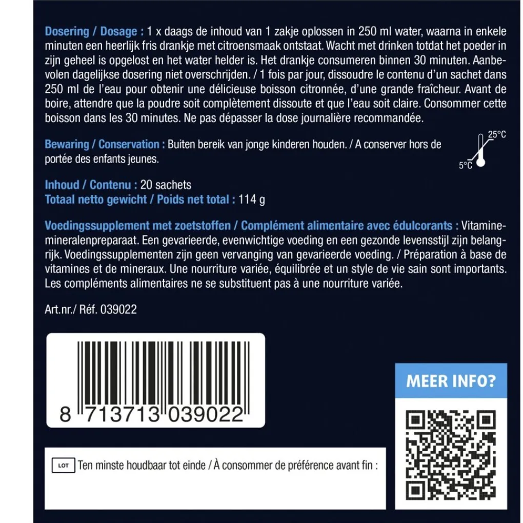 Lucovitaal Mineralen>Magnesium 400mg Forte Sachets