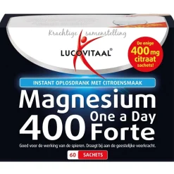 Lucovitaal Mineralen>Magnesiumcitraat 400mg Forte Sachets