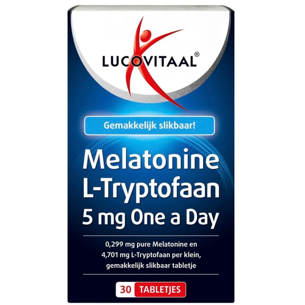 Lucovitaal Melatonine|Melatonine>Melatonine L-Tryptofaan 5mg Tabletten