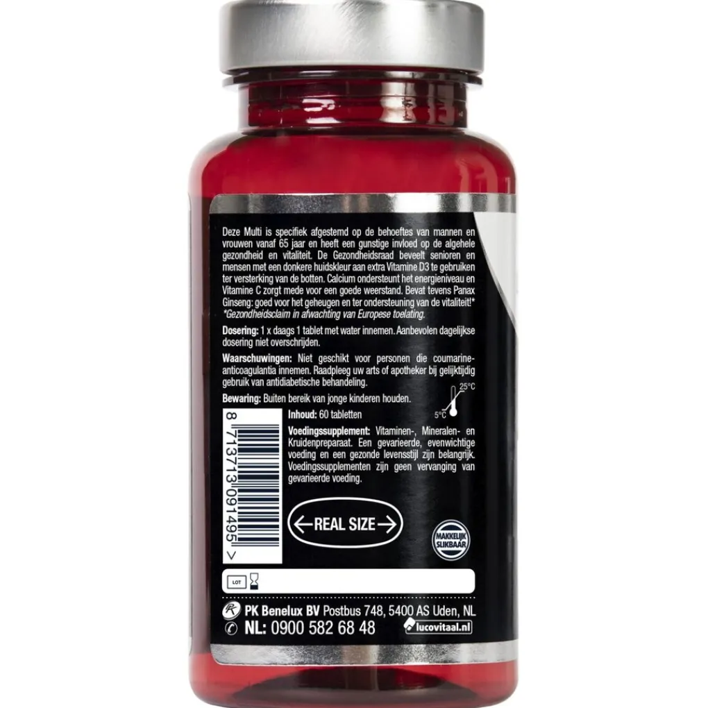 Lucovitaal Vitamines|Weerstand En Of Energie>Multi A t/m Z 65+ Tabletten