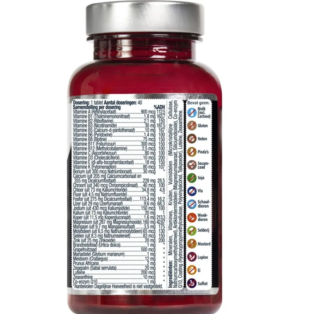 Lucovitaal Weerstand En Of Energie|Vitamines>Multi+ Compleet Man Tabletten