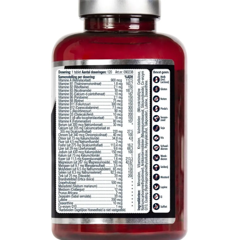 Lucovitaal Vitamines|Weerstand En Of Energie>Multi+ Compleet Man Tabletten