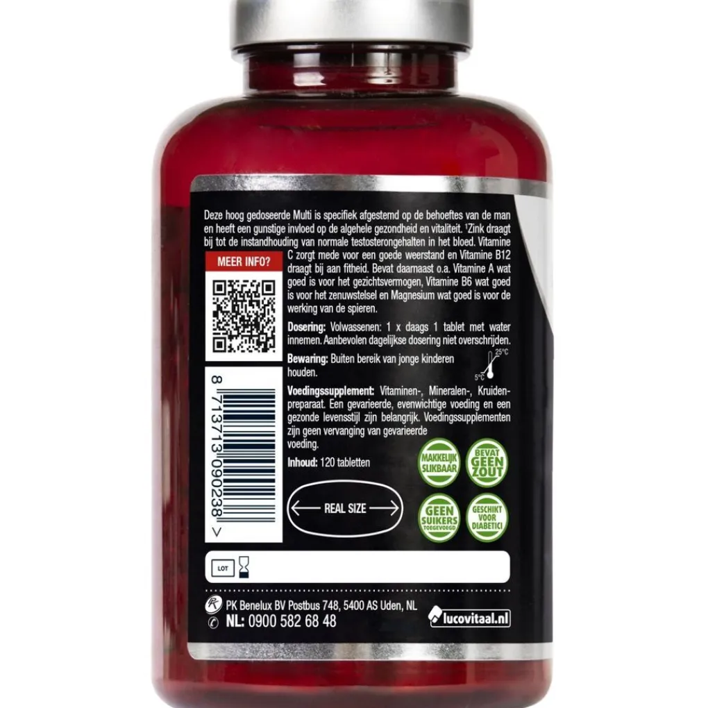 Lucovitaal Vitamines|Weerstand En Of Energie>Multi+ Compleet Man Tabletten