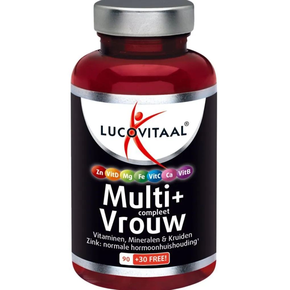 Lucovitaal Vitamines|Weerstand En Of Energie>Multi+ Compleet Vrouw Tabletten
