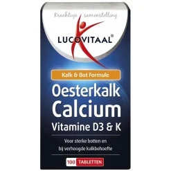 Lucovitaal Botten En Gewrichten|Mineralen>Oesterkalk Calcium Vitamine D3 & K Tabletten