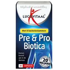Lucovitaal Bacteriestammen>Pre & Pro Biotica Capsules