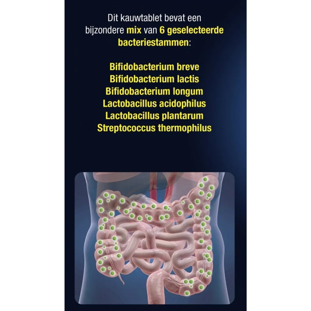Lucovitaal Bacteriestammen>Probiotica Mix Van Zes Bacteriële Stammen