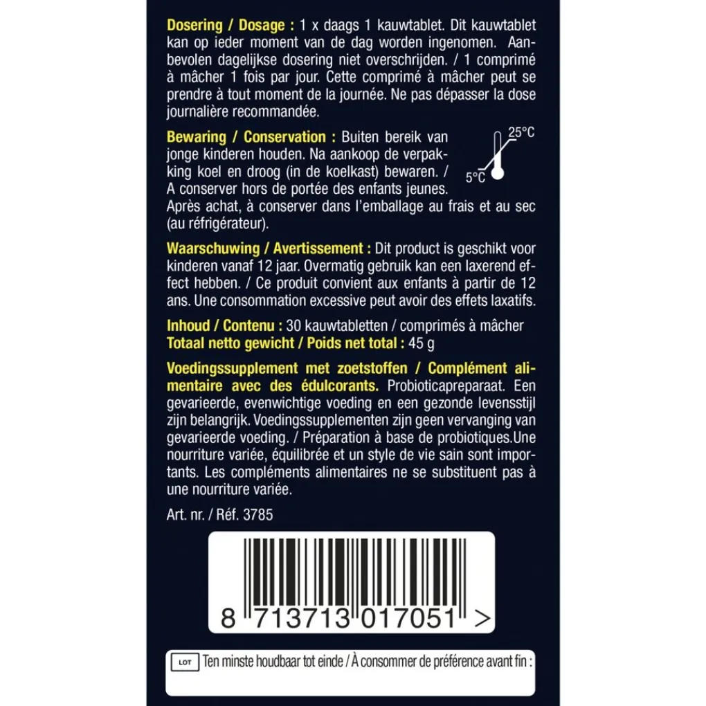 Lucovitaal Bacteriestammen>Probiotica Mix Van Zes Bacteriële Stammen