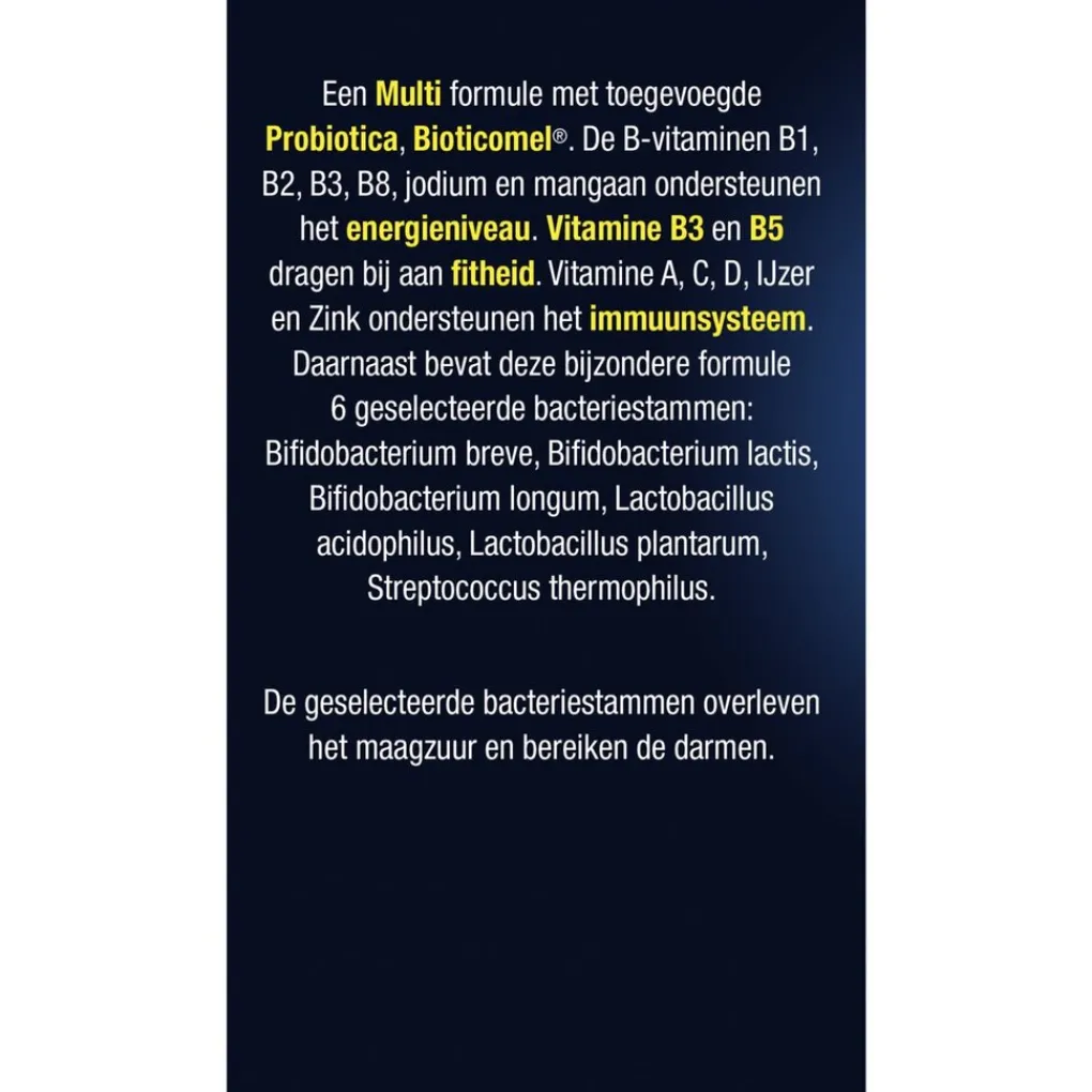 Lucovitaal Bacteriestammen>Probiotica Vitaminen & Mineralen Complex Capsules
