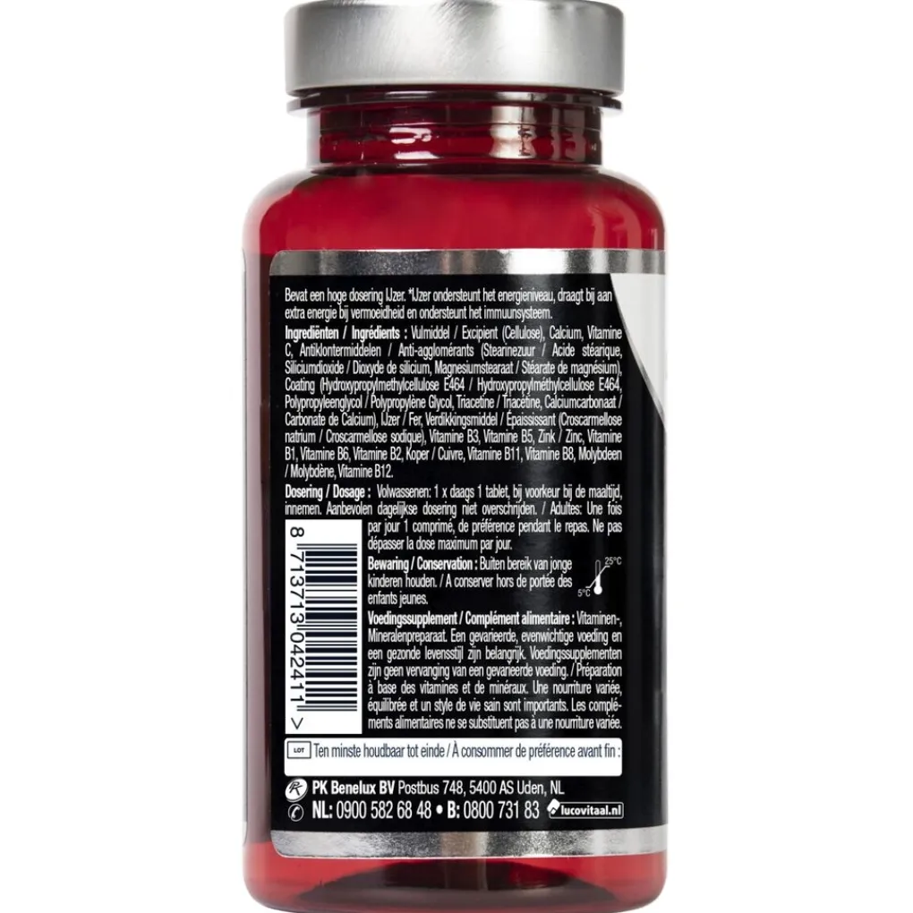 Lucovitaal Mineralen>Sterk IJzer Complex + Vitaminen & Mineralen Tabletten