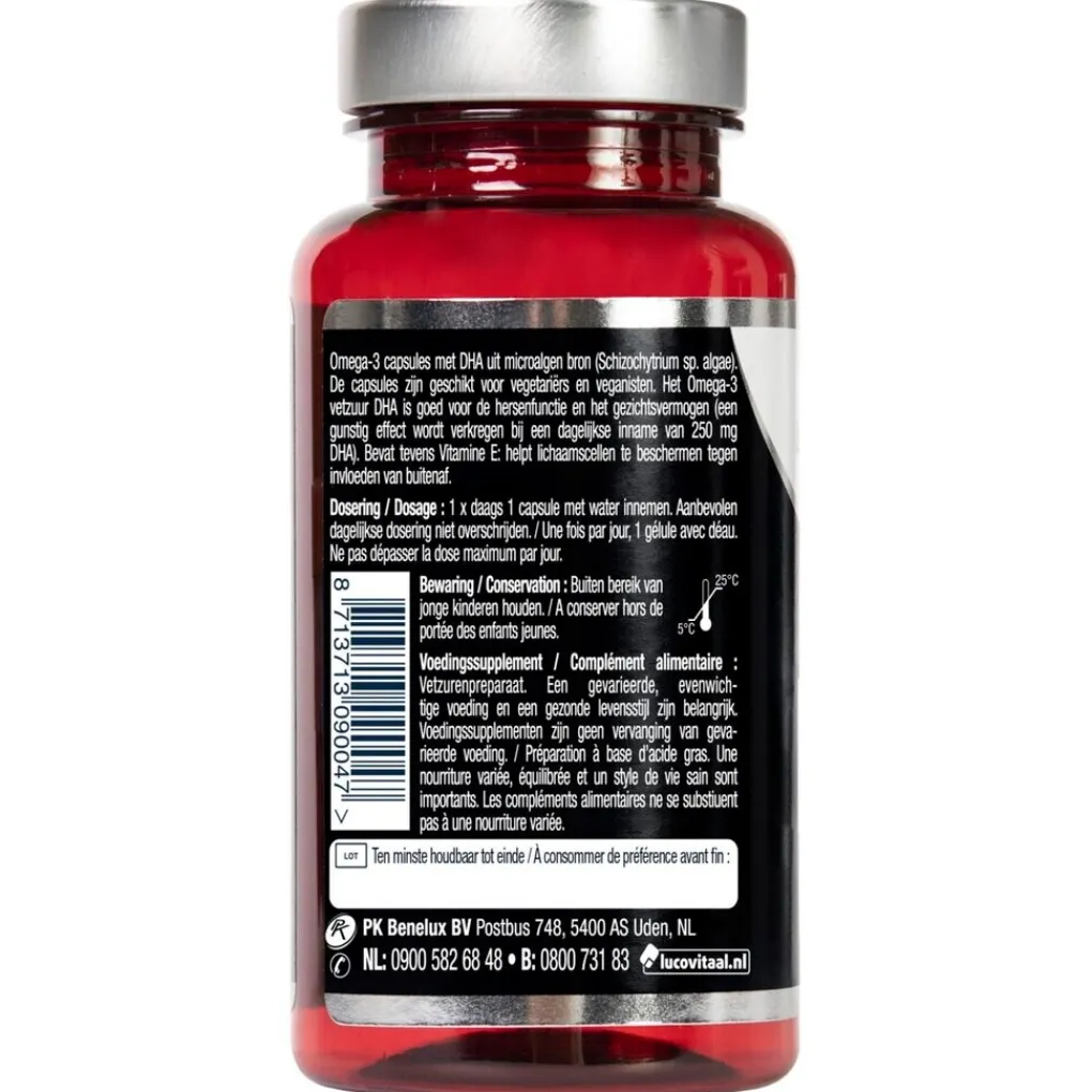 Lucovitaal Omega 3|Hart En Of Bloedvaten>Vegan Omega-3 Microalgen Capsules