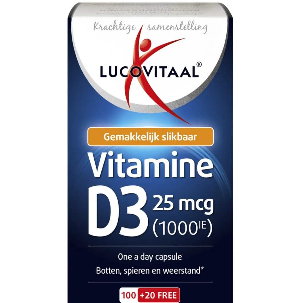 Lucovitaal Botten En Gewrichten|Vitamines>Vitamine D3 25mcg Capsules