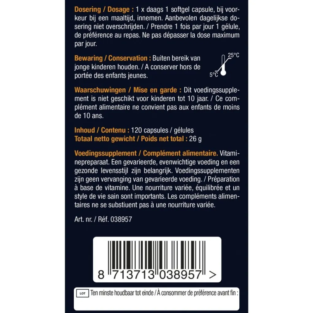 Lucovitaal Botten En Gewrichten|Vitamines>Vitamine D3 25mcg Capsules