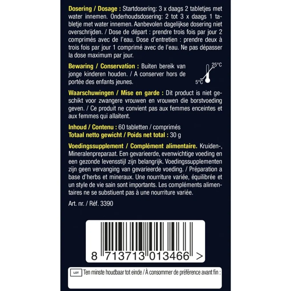 Lucovitaal Overige Supplementen>Vochtbalans Tabletten