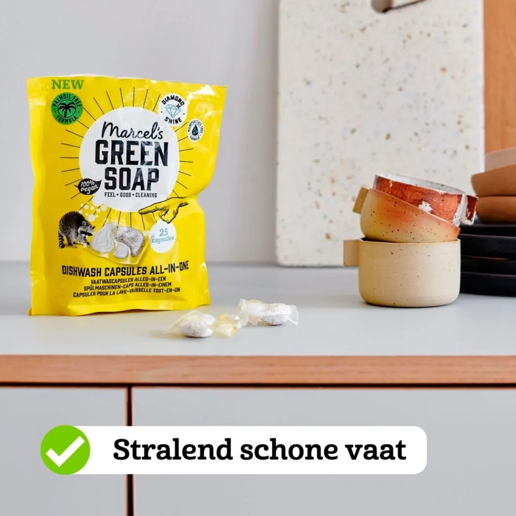 Marcel's Green Soap Vaatwastabletten>All-In-One Vaatwascapsules