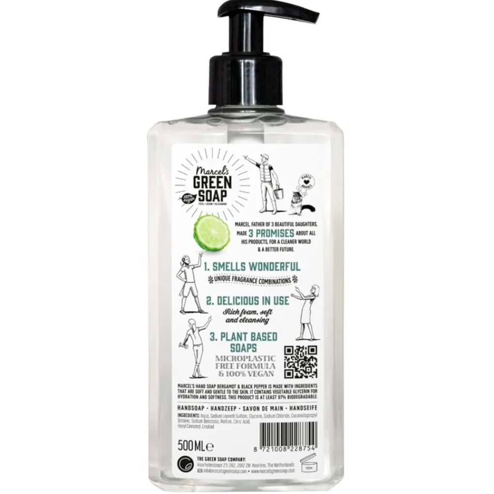 Marcel's Green Soap Handzeep>Bergamot & Black Pepper Handzeep