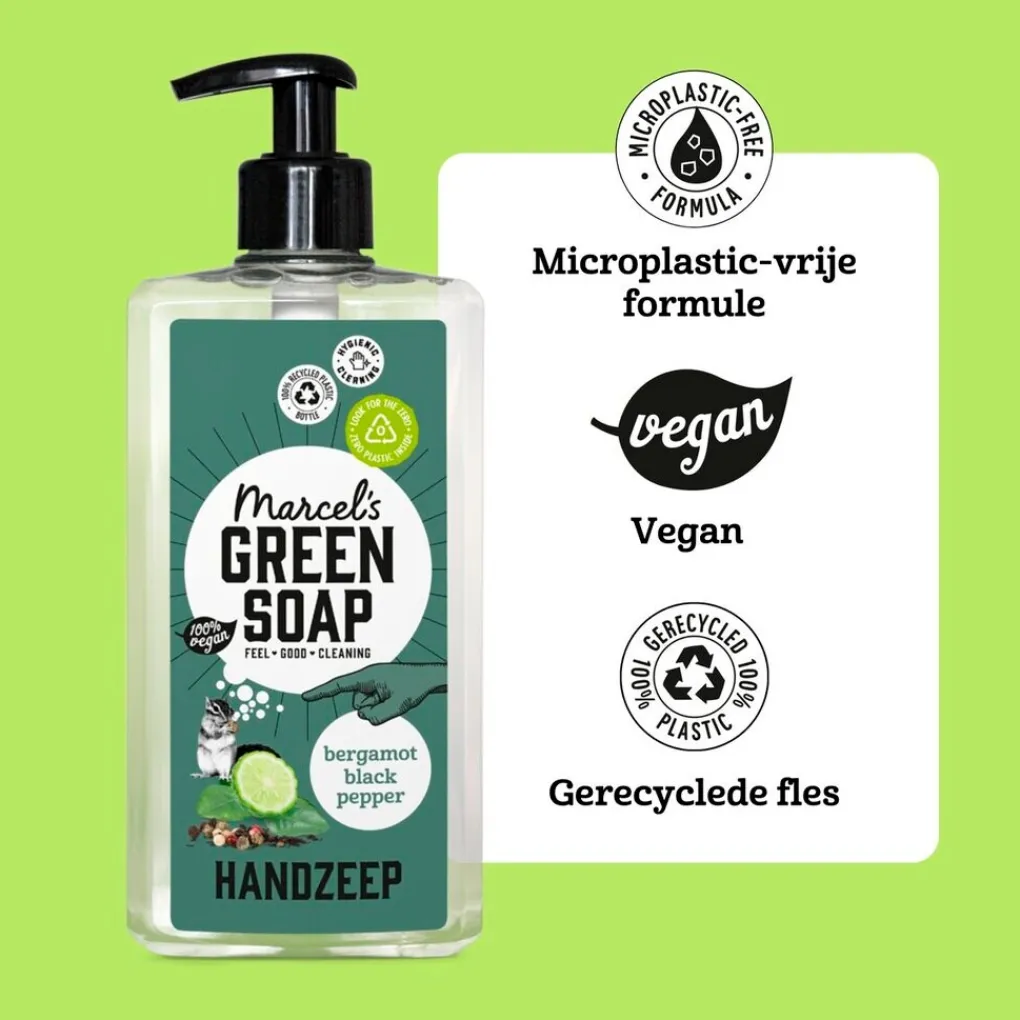 Marcel's Green Soap Handzeep>Bergamot & Black Pepper Handzeep