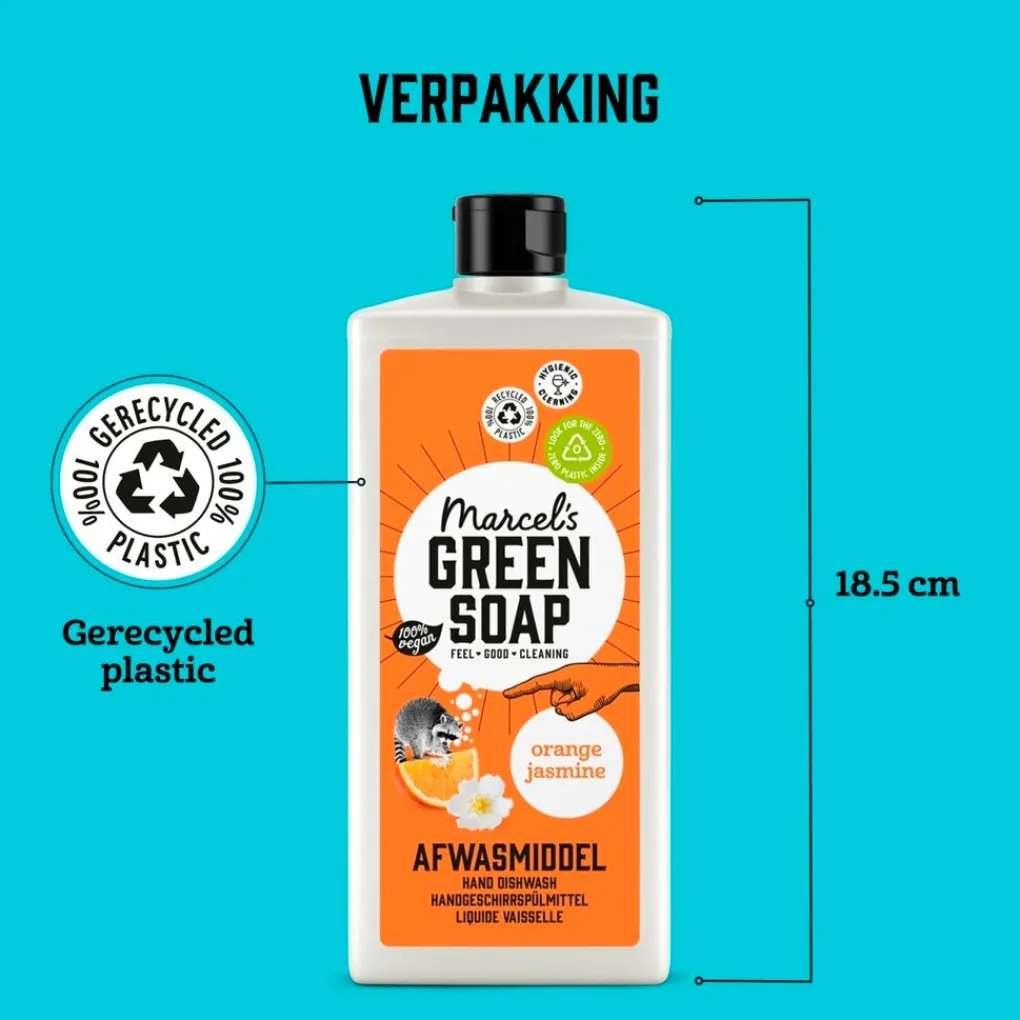 Marcel's Green Soap Afwasmiddel>Orange & Jasmine Afwasmiddel