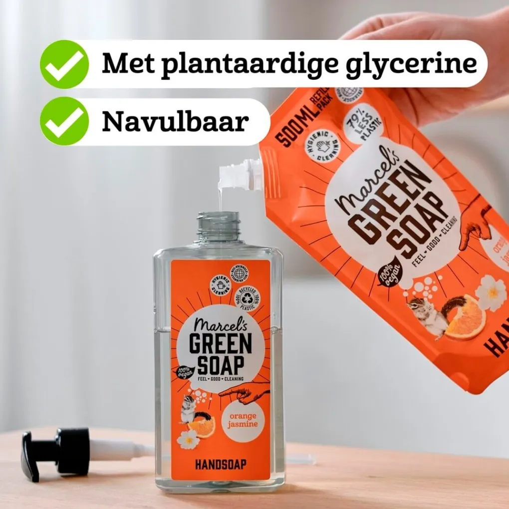 Marcel's Green Soap Handzeep>Orange & Jasmine Handzeep