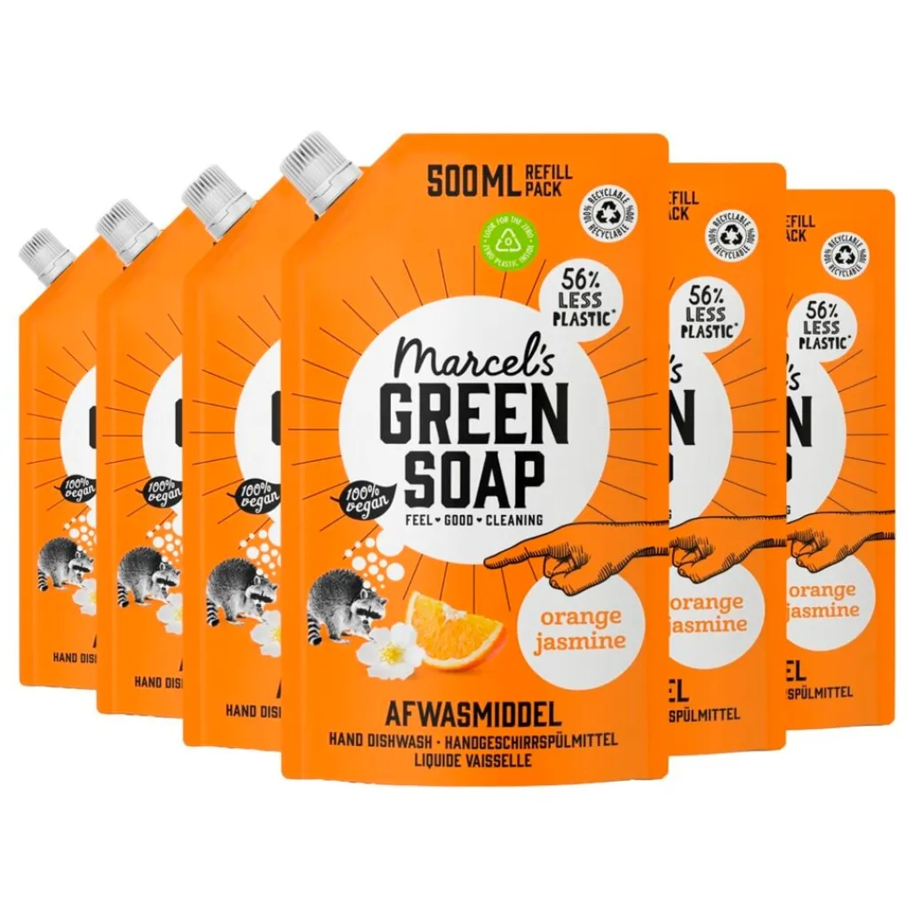 Marcel's Green Soap Afwasmiddel>Orange & Jasmine Afwasmiddel Navulling