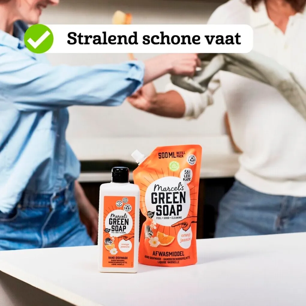 Marcel's Green Soap Afwasmiddel>Orange & Jasmine Afwasmiddel Navulling
