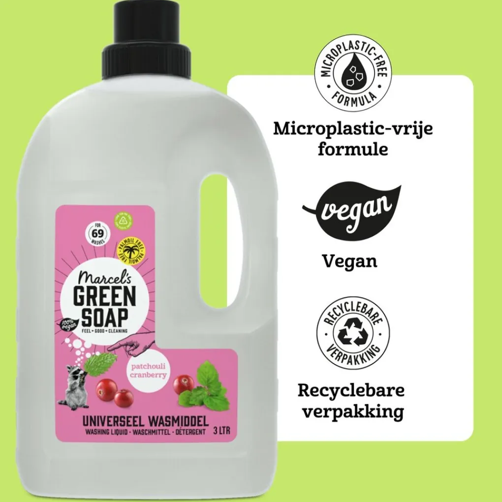 Marcel's Green Soap Wasmiddel>Patchouli Cranberry Universeel Wasmiddel