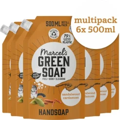 Marcel's Green Soap Handzeep Navulling|Handzeep>Sandelwood & Cardemom Handzeep Navulling