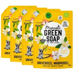 Marcel's Green Soap Wasmiddel>Vanille & Katoen Universeel Wasmiddel Navulling