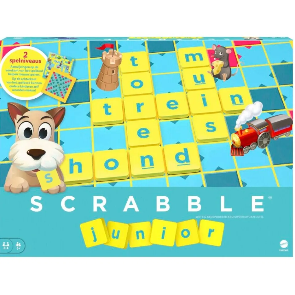 Mattel Spellen>Scrabble Junior Spel