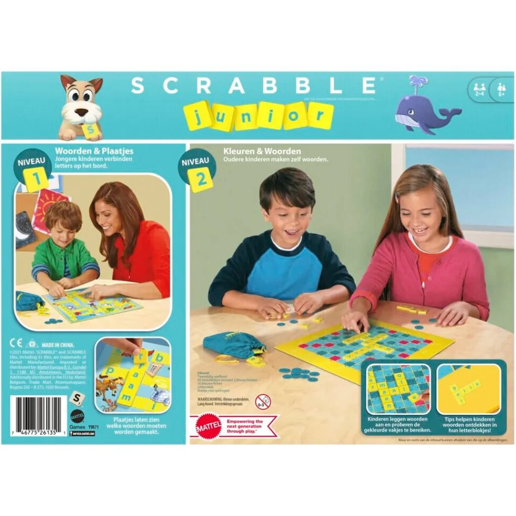 Mattel Spellen>Scrabble Junior Spel