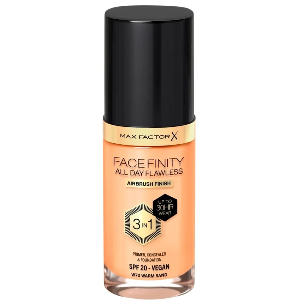 Max Factor Foundation>Facefinity All Day Flawless W70 Warm Sand Foundation
