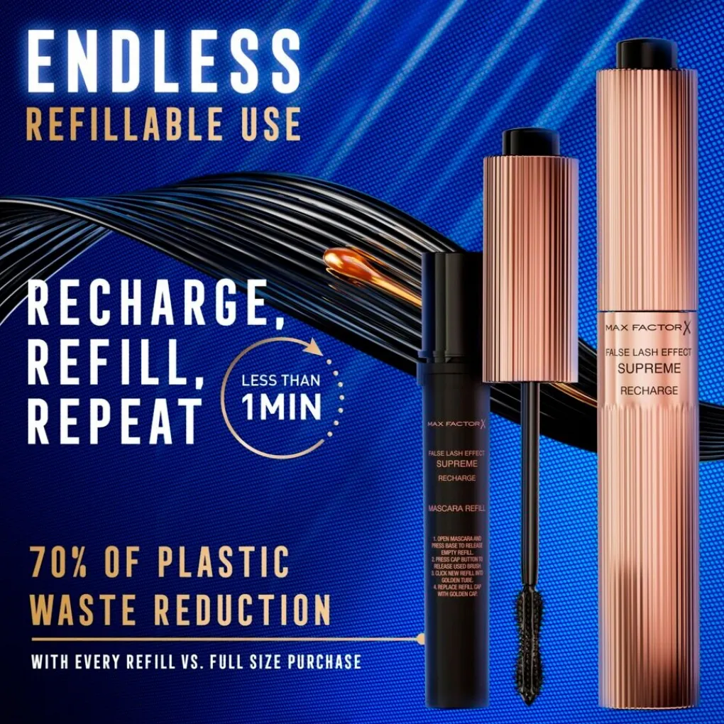 Max Factor Mascara>False Lash Effect Supreme Recharge 1 Black Mascara